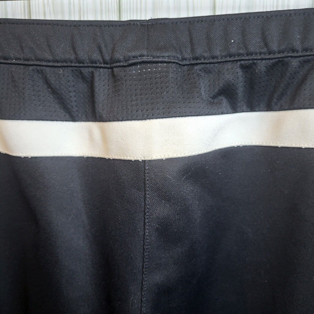 Adidas Women's Sweatpants Black With 2 White Stripes Zip Up Leg To Knees Size S - Picture 8 of 12